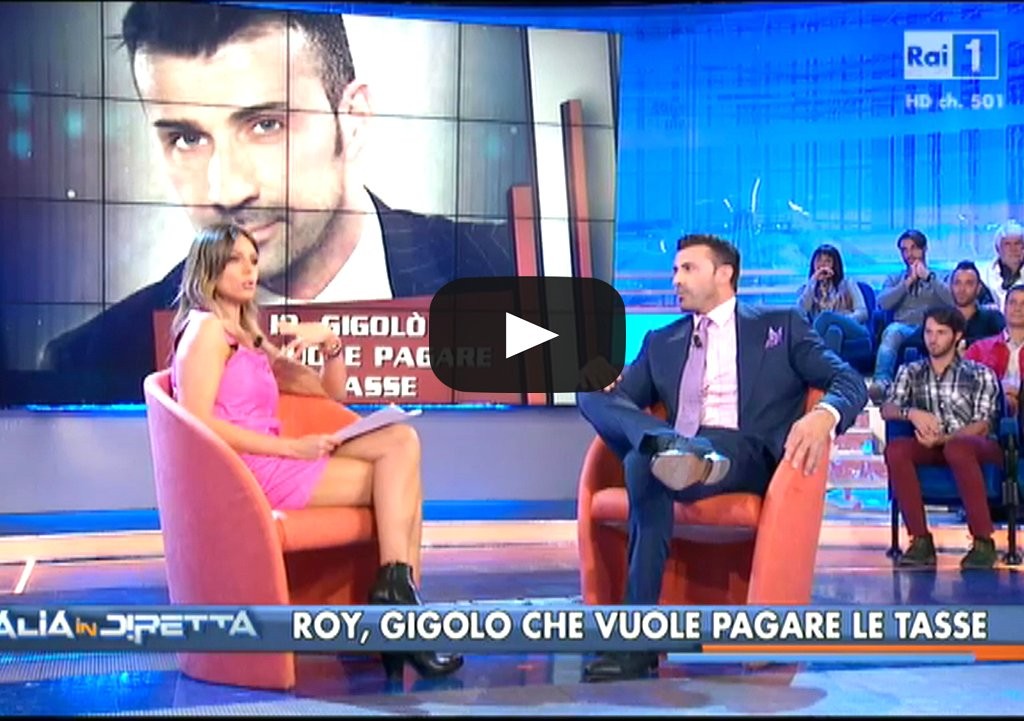 Roy Gigolo ospite alla Vita in Diretta Rai 1